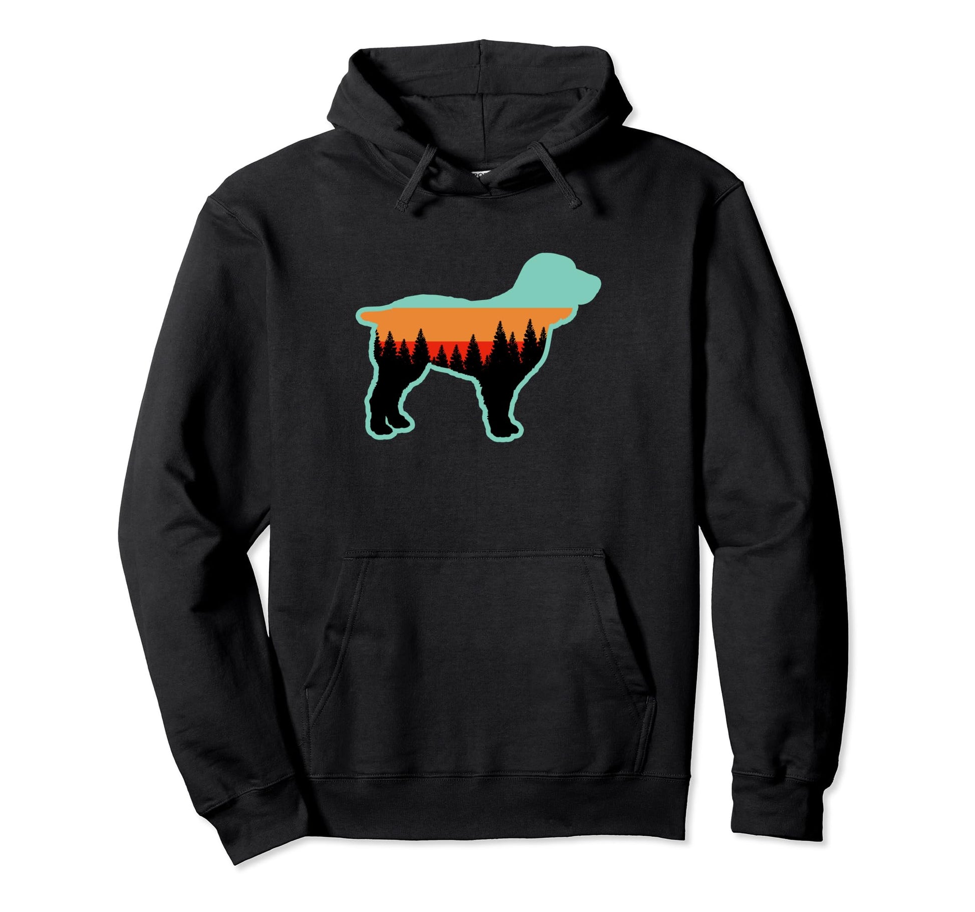 Boykin Dog Forest Sky Hiking Gift Hoodie - Fun Novelty Design Unisex - T-Shirt, Sweatshirt, Hoodie