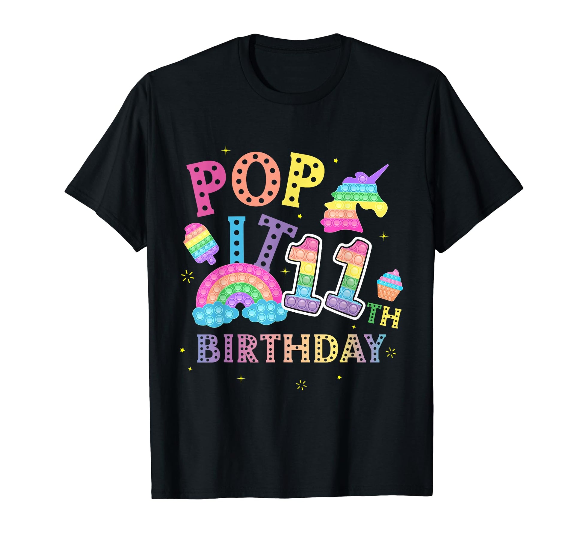 11Th Birthday Pop 11 Year Popping Party T-Shirt - Graphic Print Men Women - T-Shirt, Sweatshirt, Hoodie