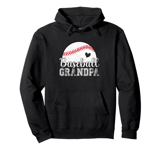 Baseball Grandpa Gifts Fathers Day Hoodie - Minimalist Print Men Women - T-Shirt, Sweatshirt, Hoodie