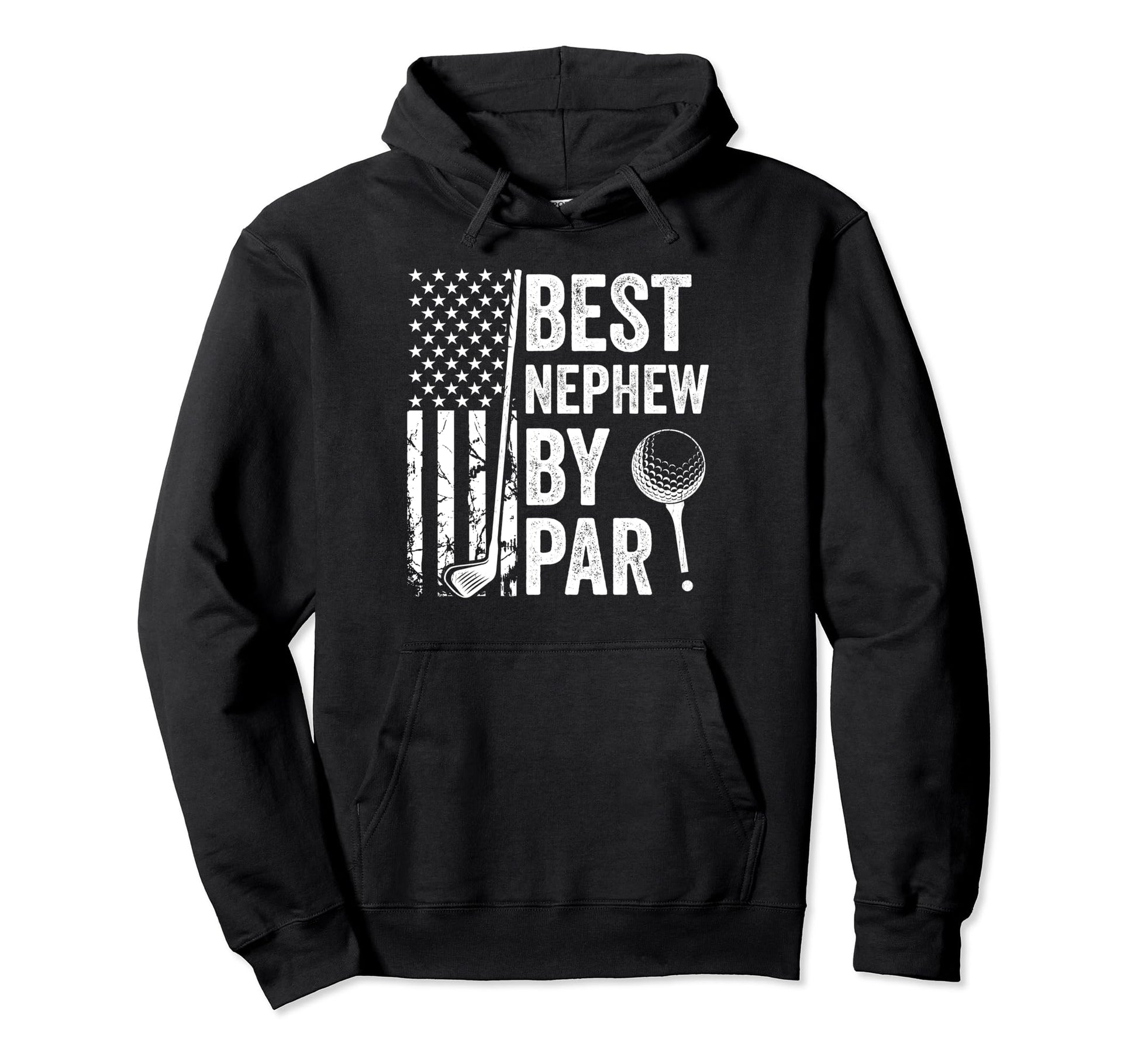 Best Nephew Par Usa Flag Golf Funny Hoodie - Streetwear Style for Adults - T-Shirt, Sweatshirt, Hoodie