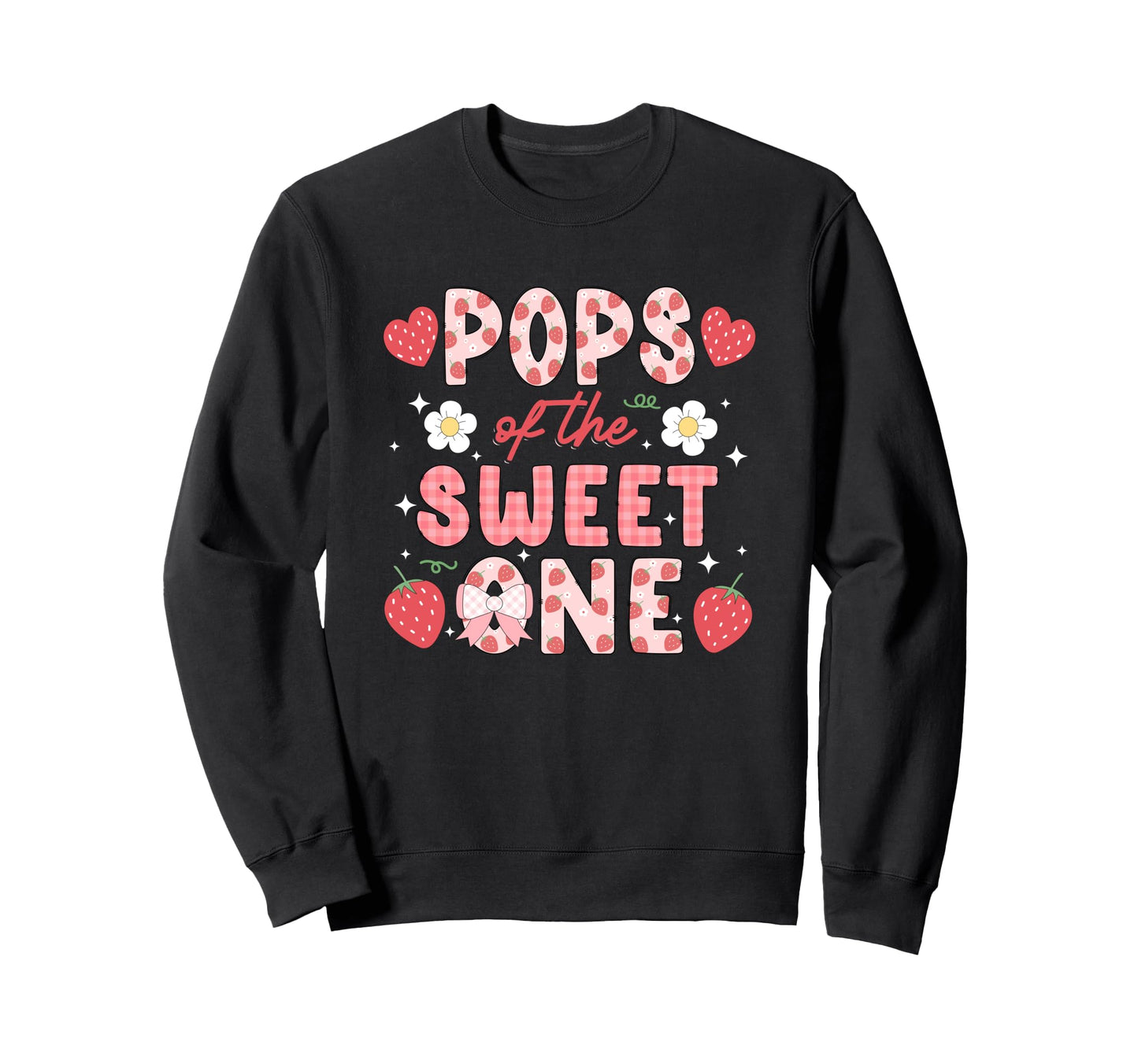Pops Sweet One Strawberry Sweatshirt - Minimalist Print for Adults - T-Shirt, Sweatshirt, Hoodie