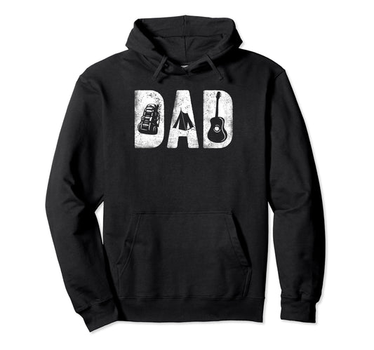 Camping Dad Bold Font Fathers Day Camp Hoodie - Custom Art Print Unisex - T-Shirt, Sweatshirt, Hoodie