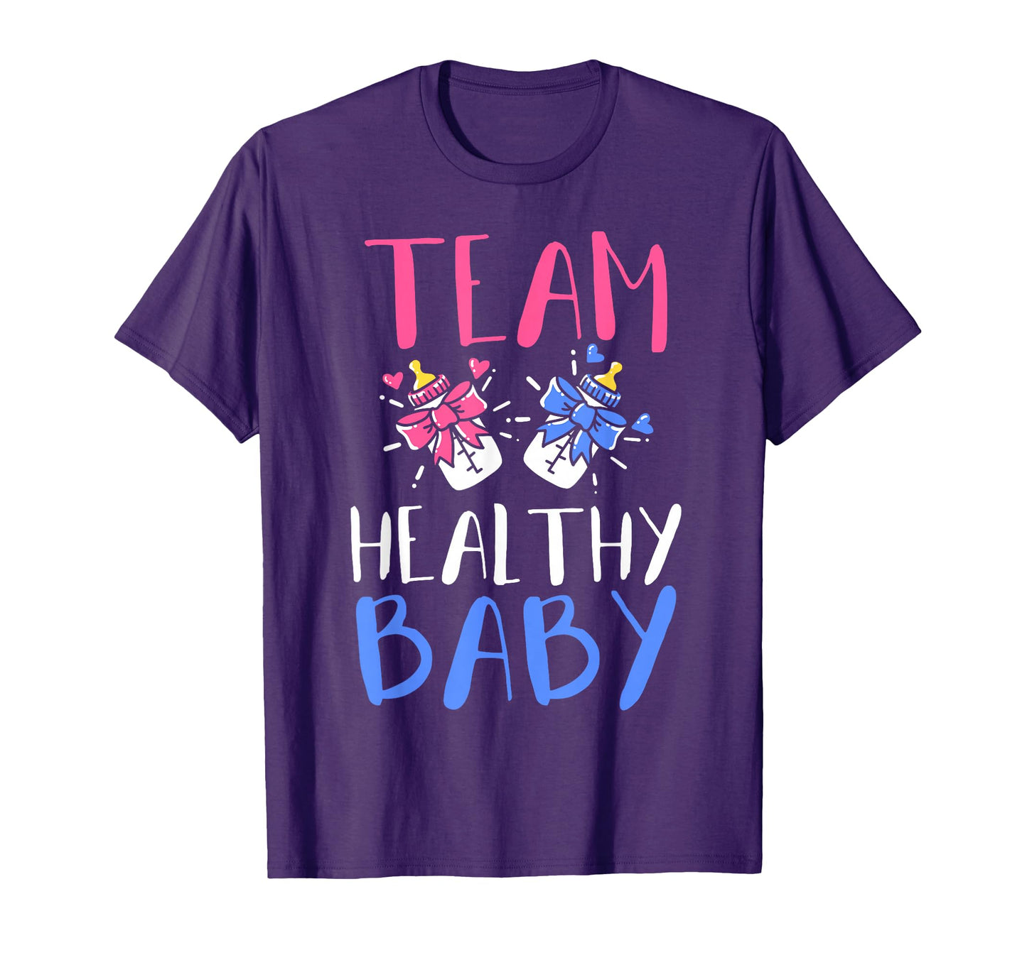 Gender Reveal Party Team Healthy Small T-Shirt - Trendy Graphic for Adults - T-Shirt, Sweatshirt, Hoodie