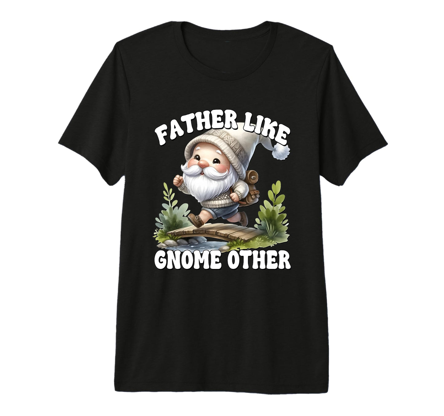 Mens Trail Runner Papa Gnome T-Shirt - Aesthetic Graphic for Adults - T-Shirt, Sweatshirt, Hoodie