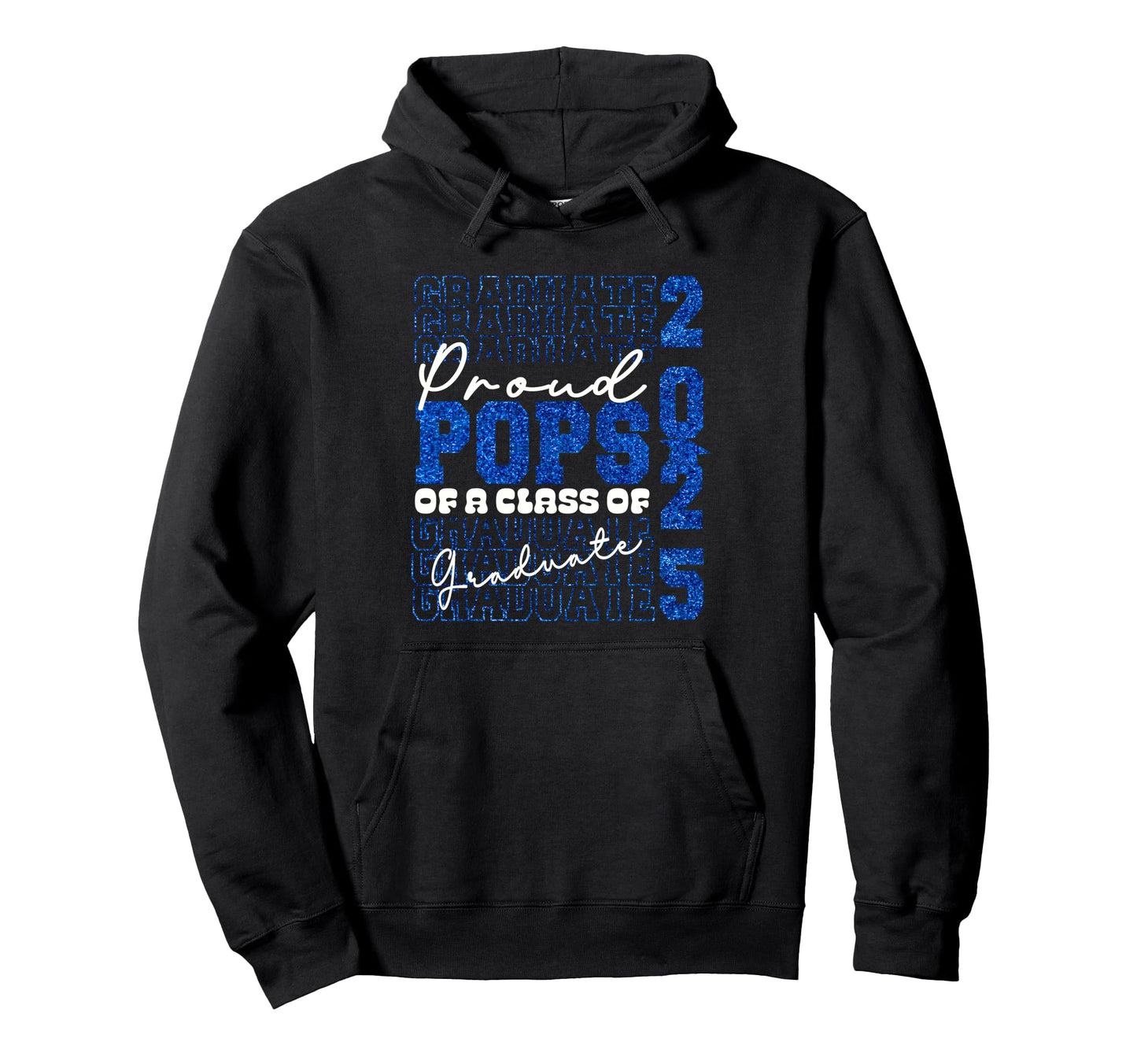 Proud Pops 2025 Graduate Grad Prom Tie Hoodie - Custom Art Print Men Women - T-Shirt, Sweatshirt, Hoodie