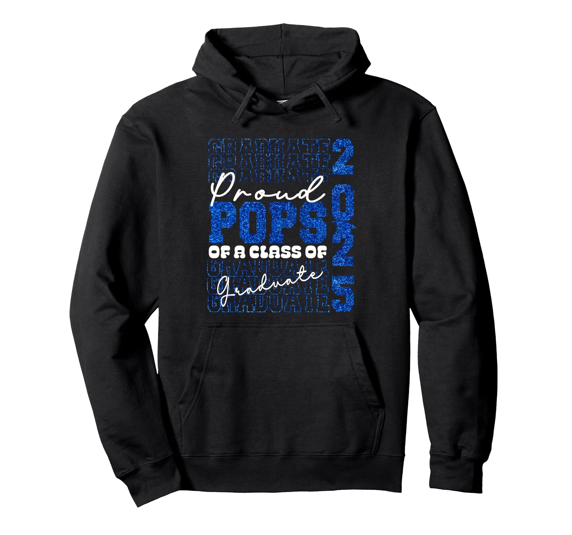 Proud Pops 2025 Graduate Grad Prom Tie Hoodie - Custom Art Print Men Women - T-Shirt, Sweatshirt, Hoodie