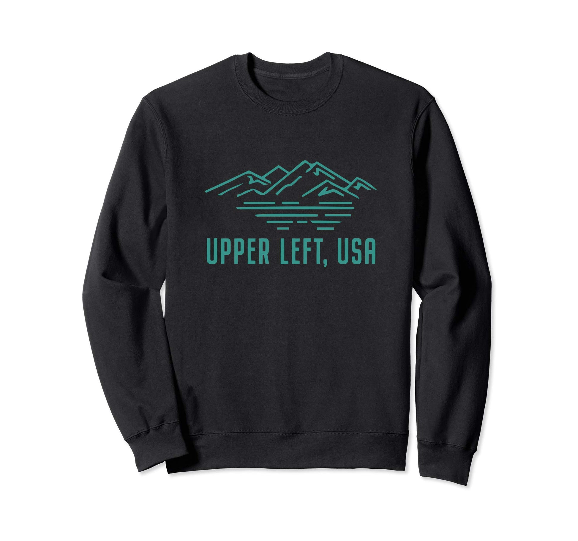 Upper Left Usa Sweatshirt - Unique Graphic Unisex - T-Shirt, Sweatshirt, Hoodie