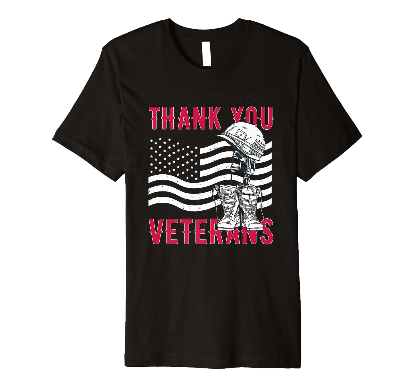 Veteran Us Usa Us Flag Veterans Day T-Shirt - Custom Art Print Unisex - T-Shirt, Sweatshirt, Hoodie