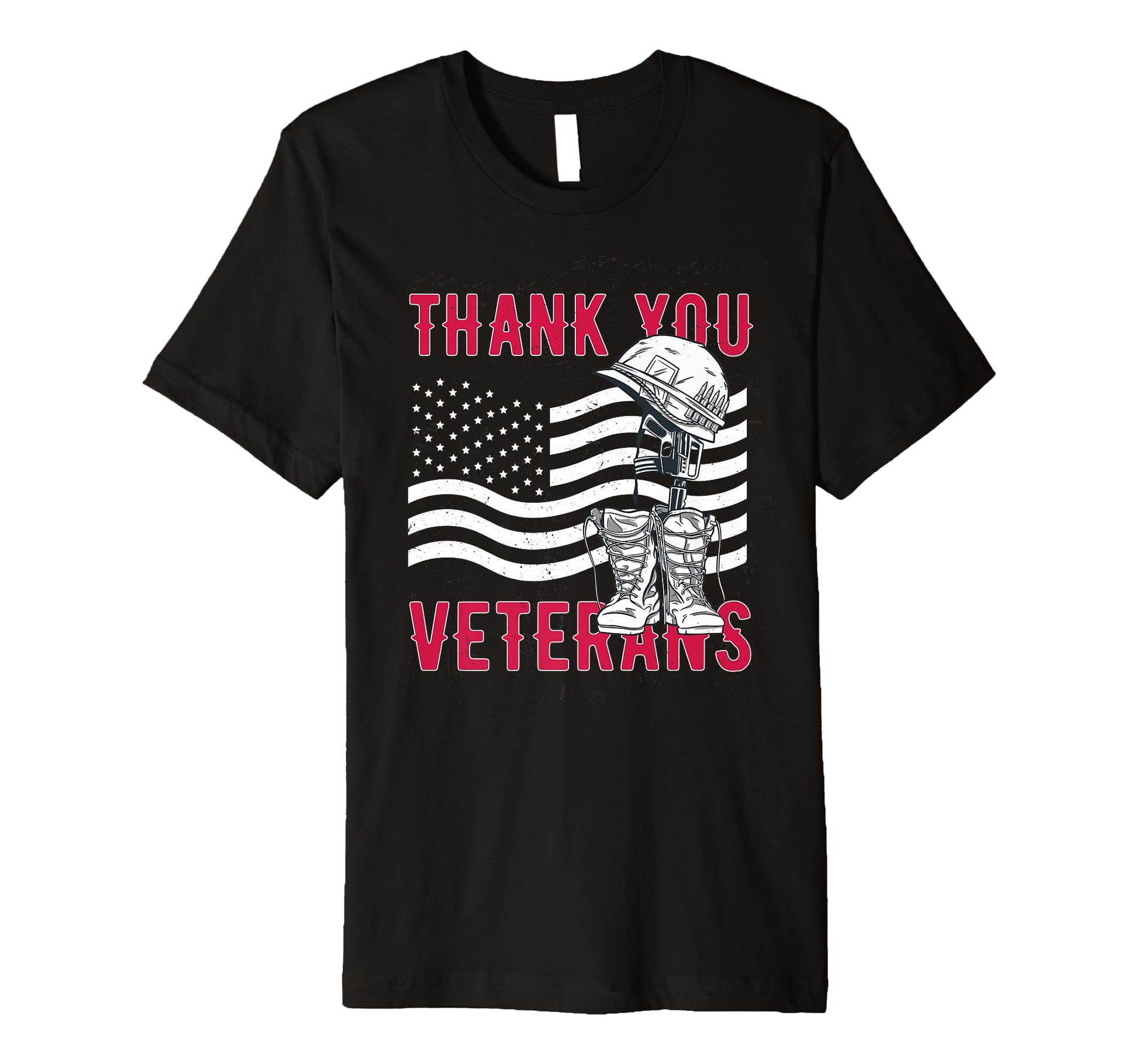 Veteran Us Usa Us Flag Veterans Day T-Shirt - Custom Art Print Unisex - T-Shirt, Sweatshirt, Hoodie