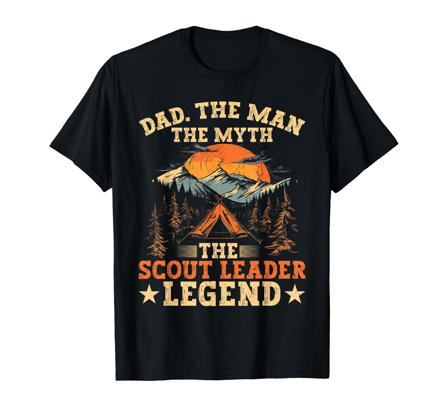 Dad Myth Scout Leader Legend T-Shirt - Minimalist Print Unisex - T-Shirt, Sweatshirt, Hoodie