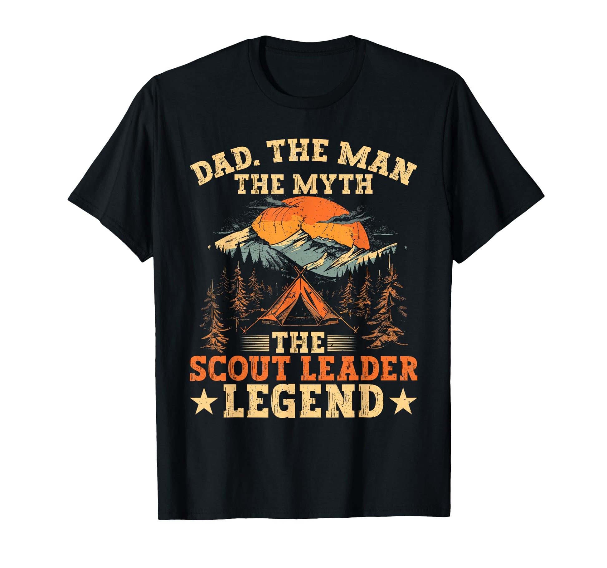 Dad Myth Scout Leader Legend T-Shirt - Minimalist Print Unisex - T-Shirt, Sweatshirt, Hoodie