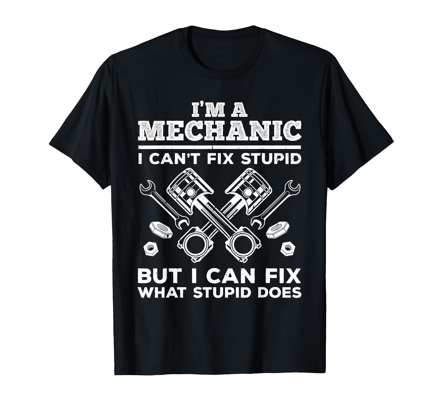 Funny Mechanic Dad Car Auto Diesel T-Shirt - Minimalist Print Men Women - T-Shirt, Sweatshirt, Hoodie