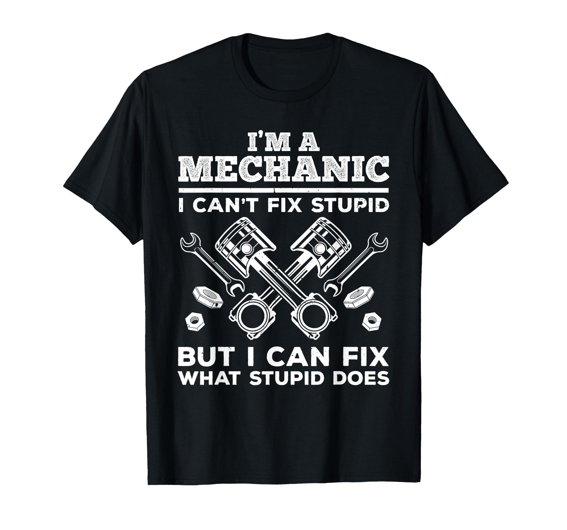 Funny Mechanic Dad Car Auto Diesel T-Shirt - Minimalist Print Men Women - T-Shirt, Sweatshirt, Hoodie