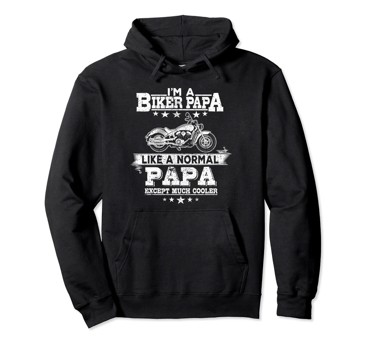 Dad Motorcycle Like Normal Rider Papa Hoodie - Minimalist Print Men Women - T-Shirt, Sweatshirt, Hoodie