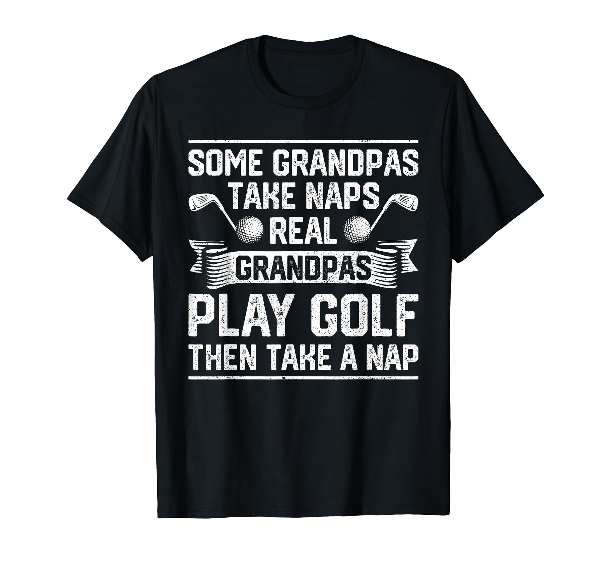 Real Grandpas Play Golf Best Grandpa T-Shirt - Trendy Graphic for Adults - T-Shirt, Sweatshirt, Hoodie