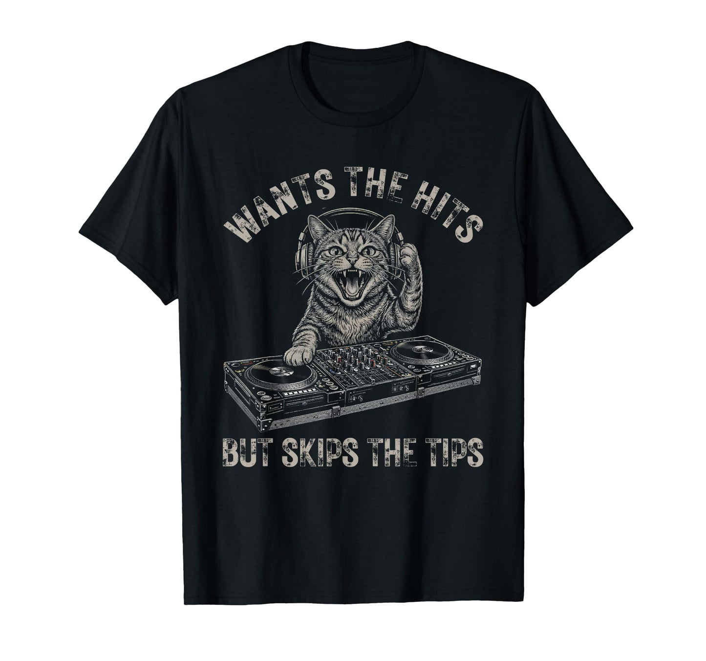 Funny Dj Cat Musician Music Producer T-Shirt - Aesthetic Graphic Men Women - T-Shirt, Sweatshirt, Hoodie
