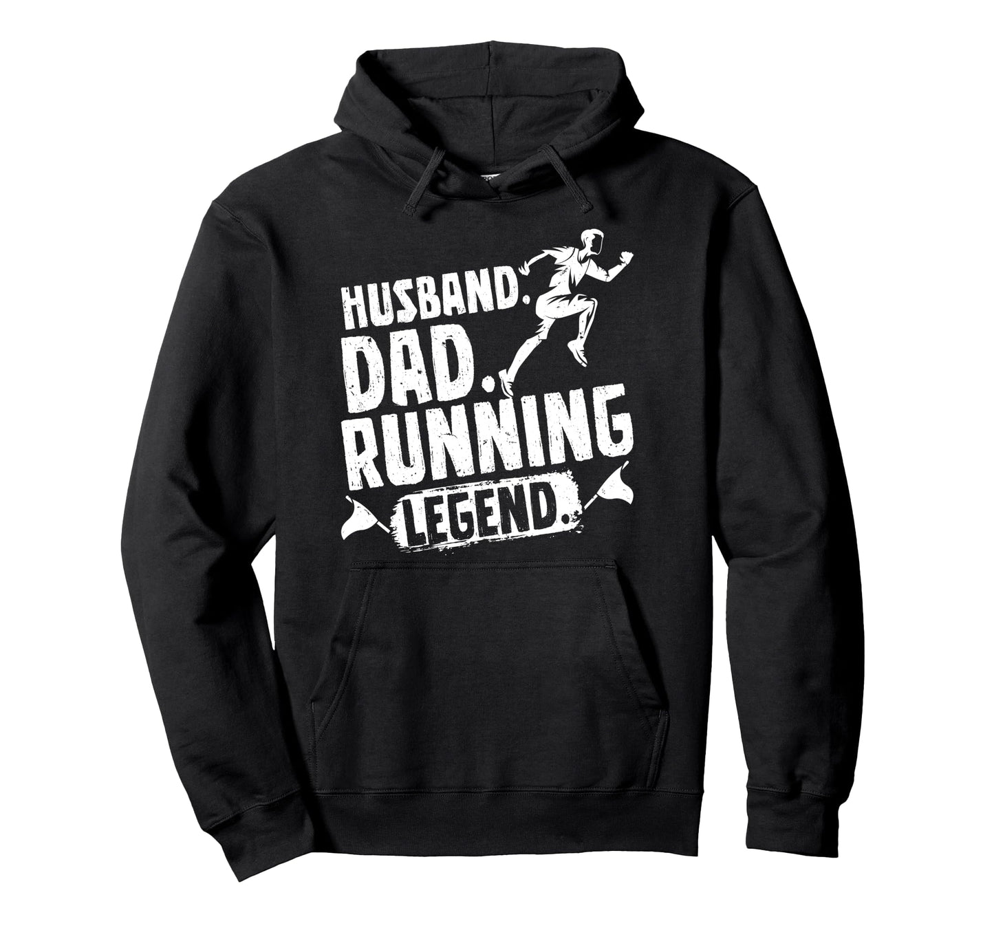 Husband Husband Dad Running Legend Funny Hoodie - Graphic Print Men Women - T-Shirt, Sweatshirt, Hoodie