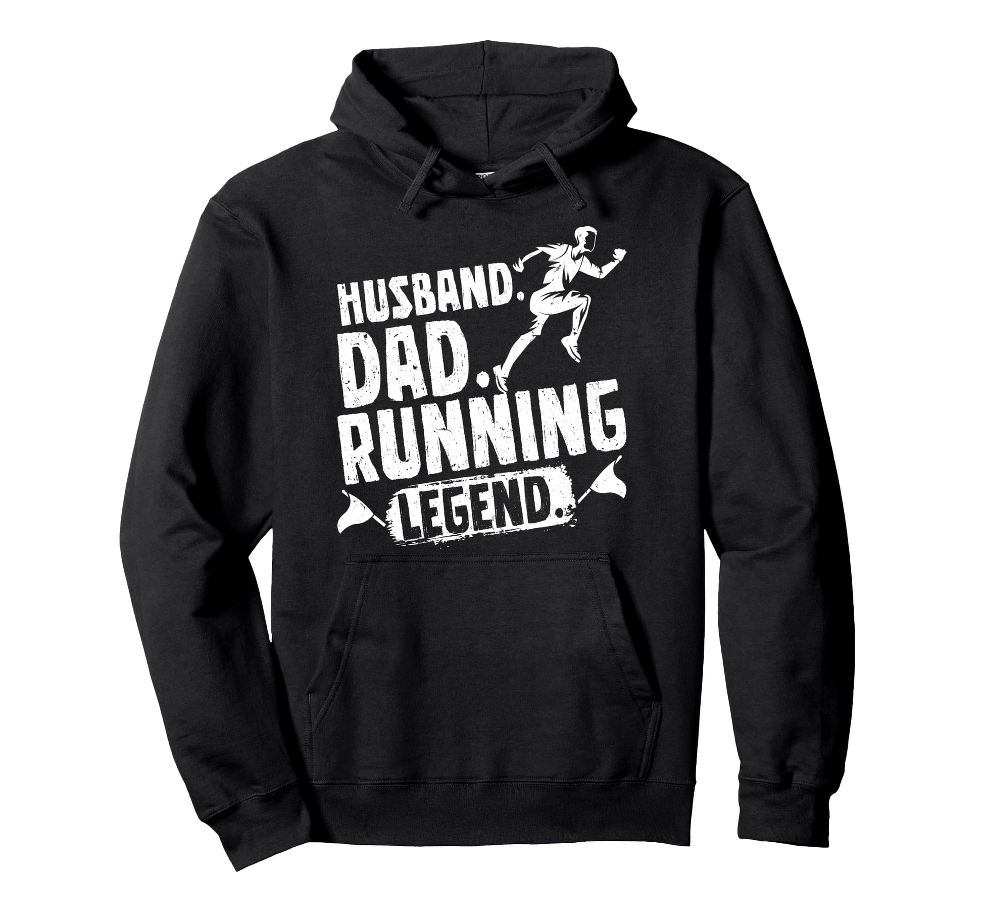 Husband Husband Dad Running Legend Funny Hoodie - Graphic Print Men Women - T-Shirt, Sweatshirt, Hoodie
