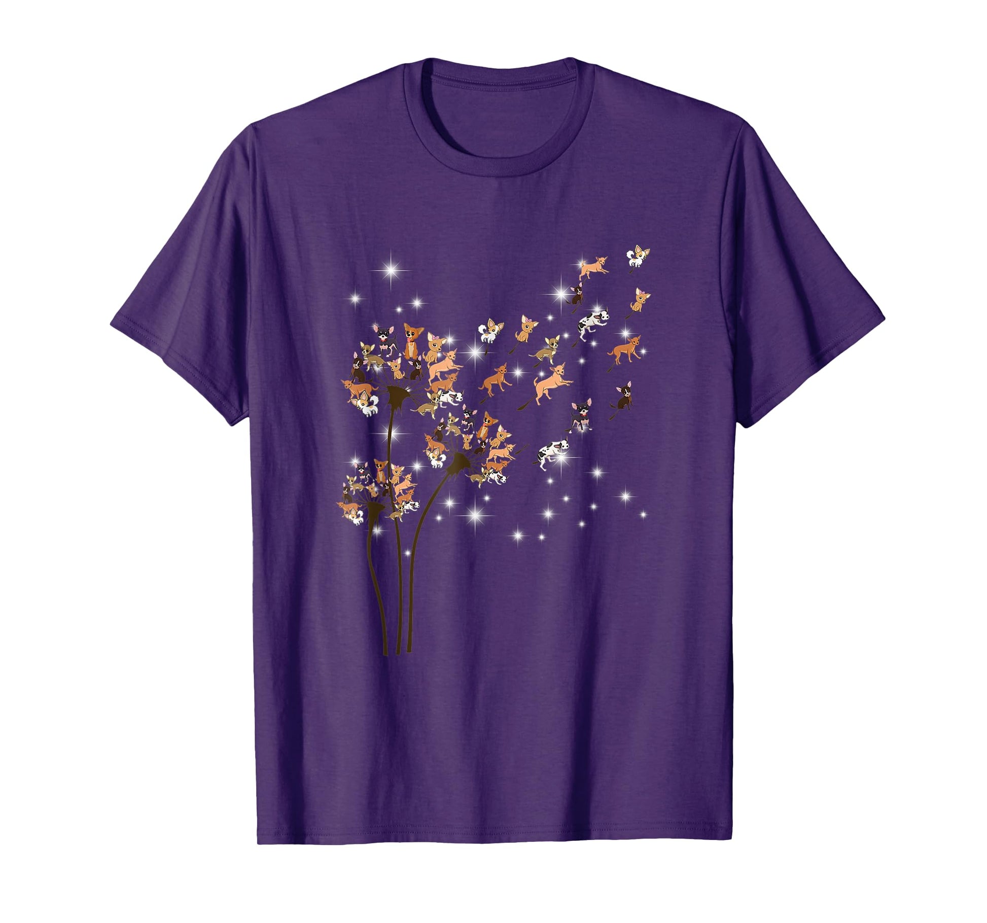 Chihuahua Flower Fly Dandelion T-Shirt - Aesthetic Graphic for Adults - T-Shirt, Sweatshirt, Hoodie