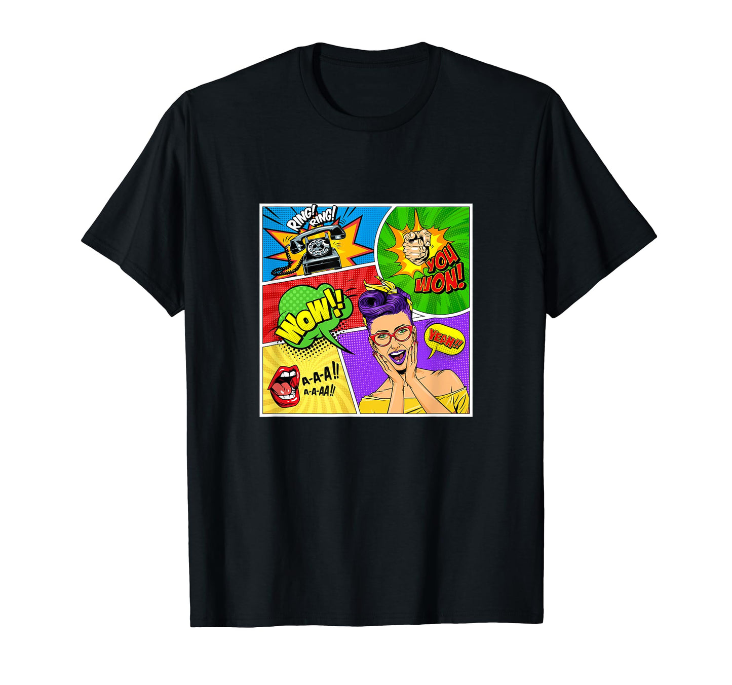 Colourful Pop Art Pop Art Mobile Phone T-Shirt - Graphic Print Men Women - T-Shirt, Sweatshirt, Hoodie