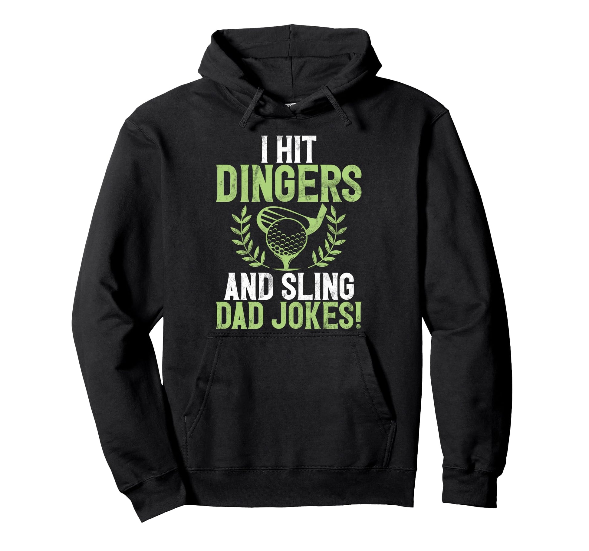 I Hit Dingers And Sling Dad Jokes Hoodie - Casual Everyday Wear for Adults - T-Shirt, Sweatshirt, Hoodie