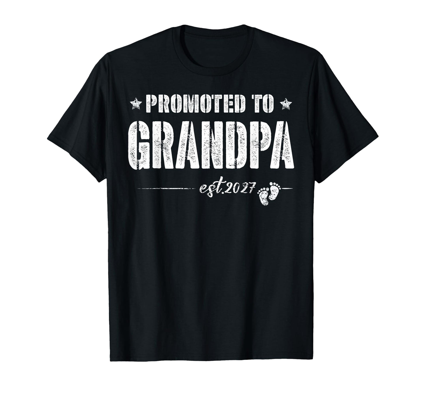 Promoted To Grandpa Est 2027 New Dad T-Shirt - Fun Novelty Design Unisex - T-Shirt, Sweatshirt, Hoodie