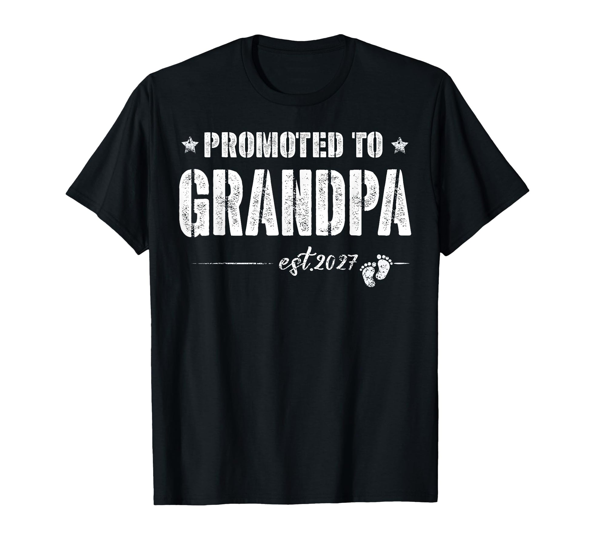Promoted To Grandpa Est 2027 New Dad T-Shirt - Fun Novelty Design Unisex - T-Shirt, Sweatshirt, Hoodie