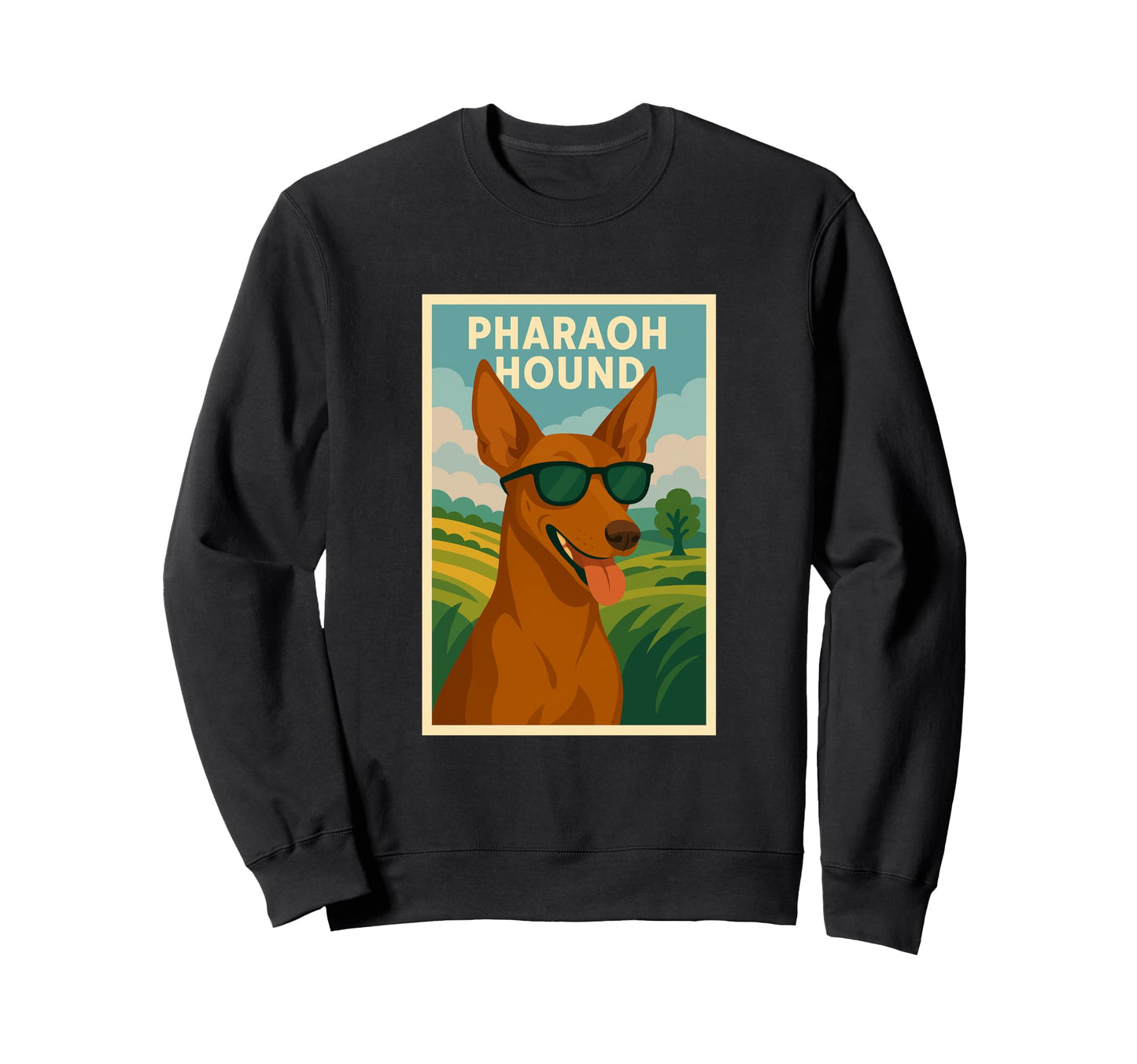 Pharaoh Hound Art Minimalist Pop Sweatshirt - Streetwear Style Men Women - T-Shirt, Sweatshirt, Hoodie