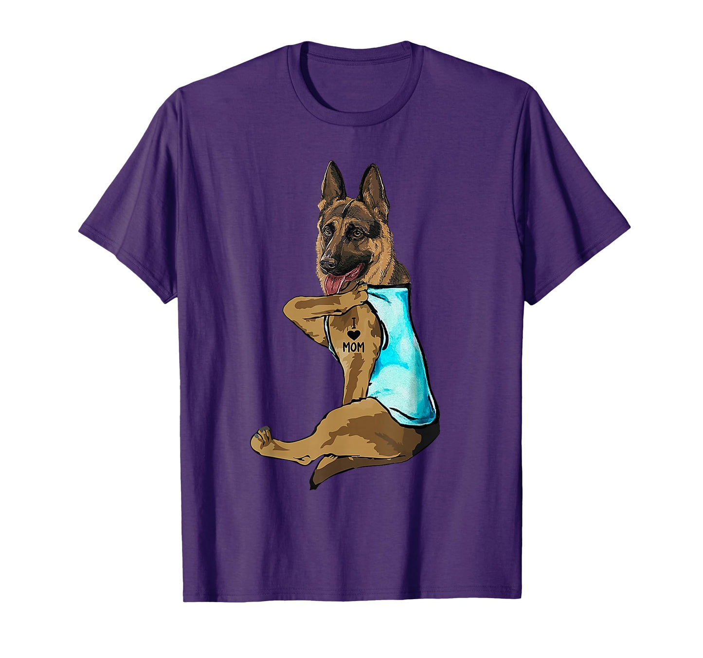 Funny German Shepherd Tattooed I Sweatshirt - Fun Novelty Design Unisex - T-Shirt, Sweatshirt, Hoodie