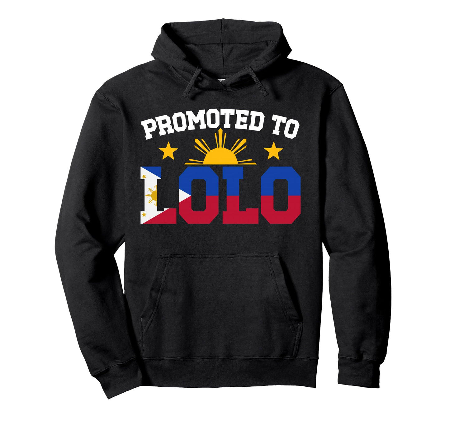 Promoted To Lolo Future Lolo Grandpa Hoodie - Trendy Graphic for Adults - T-Shirt, Sweatshirt, Hoodie