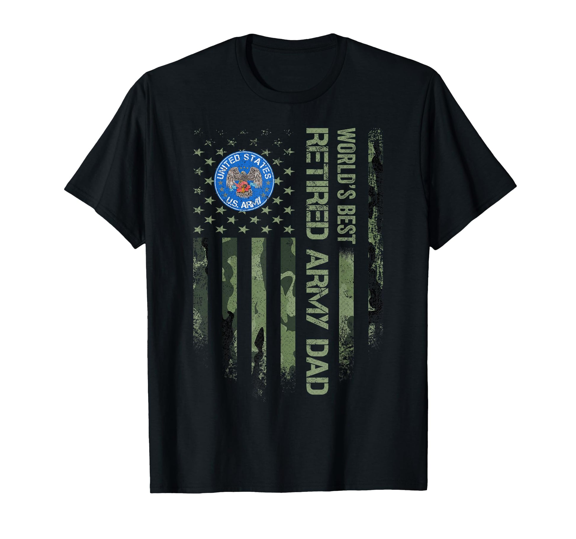 American Camo Flag Worlds Best T-Shirt - Casual Everyday Wear Men Women - T-Shirt, Sweatshirt, Hoodie