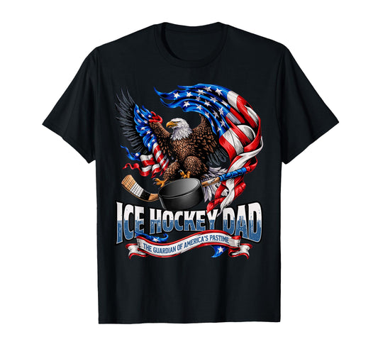 American Flag Patriotic Usa Ice Hockey T-Shirt - Aesthetic Graphic Unisex - T-Shirt, Sweatshirt, Hoodie