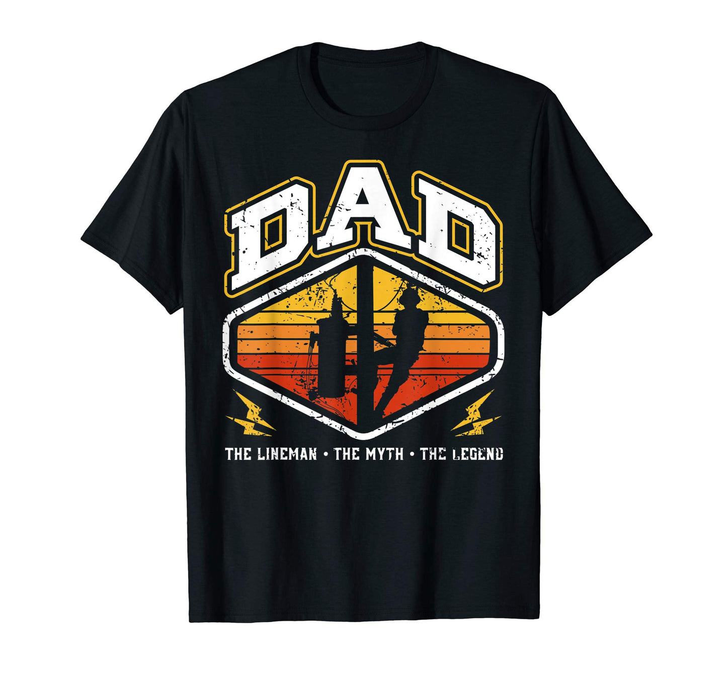 Myth Legend Dad Lineman Fun Gift T-Shirt - Aesthetic Graphic for Adults - T-Shirt, Sweatshirt, Hoodie