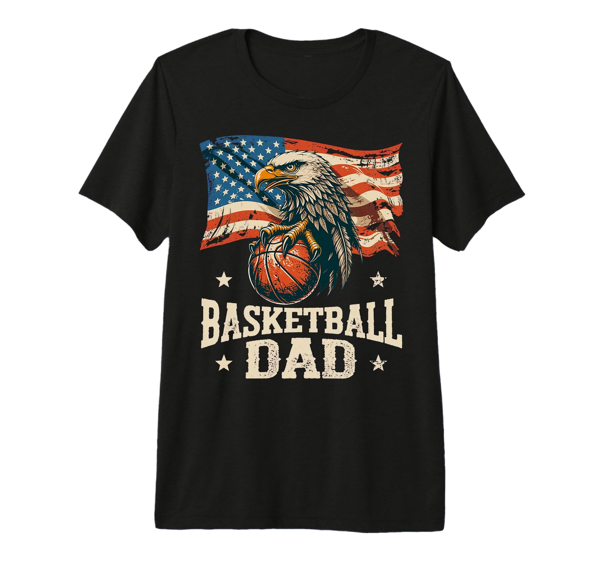Mens Basketball American Flag T-Shirt - Casual Everyday Wear Unisex - T-Shirt, Sweatshirt, Hoodie