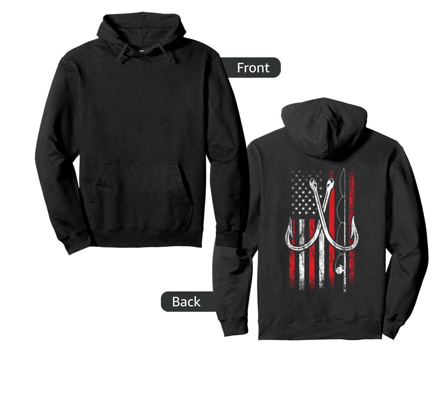 Fisherman Fishing Hooks Proud Hoodie - Streetwear Style for Adults - T-Shirt, Sweatshirt, Hoodie