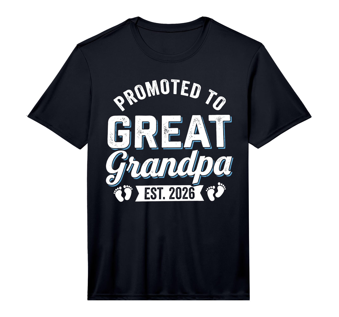 Mens Promoted To Great Grandpa 2026 T-Shirt - Graphic Print Men Women - T-Shirt, Sweatshirt, Hoodie