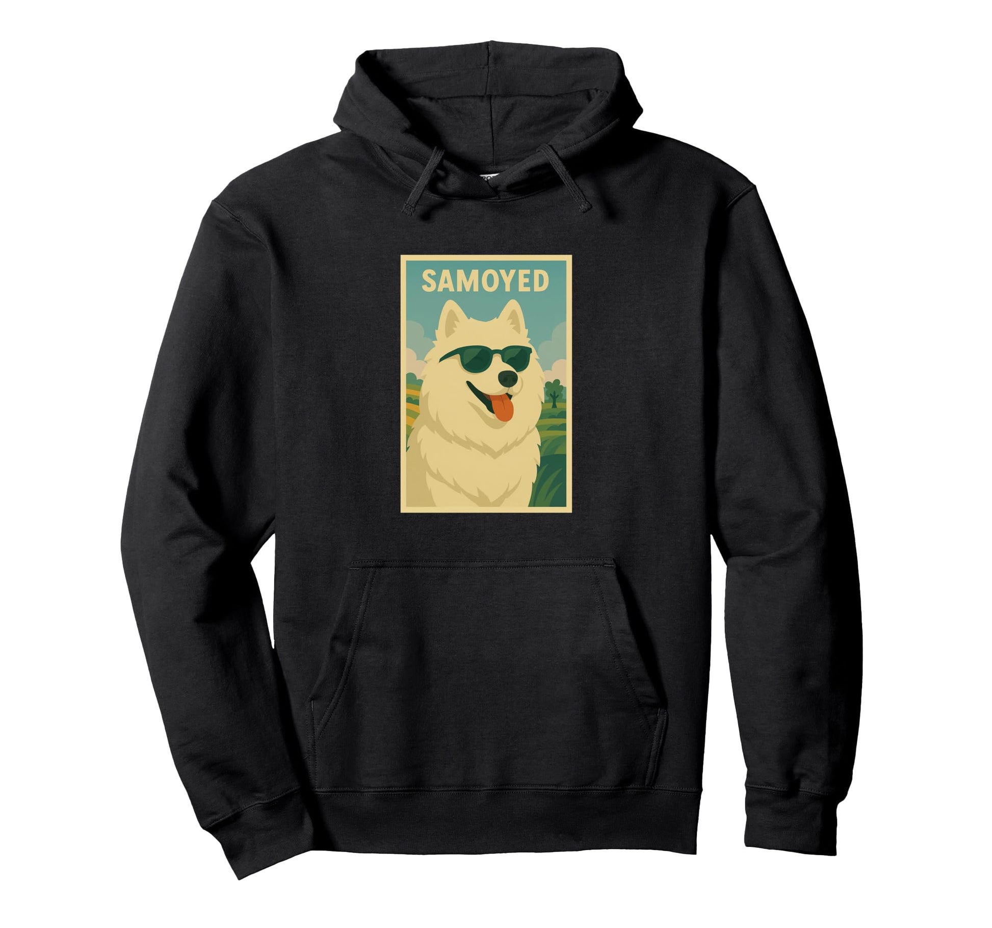 Samoyed Art Minimalist Pop Art Hoodie - Casual Everyday Wear for Adults - T-Shirt, Sweatshirt, Hoodie