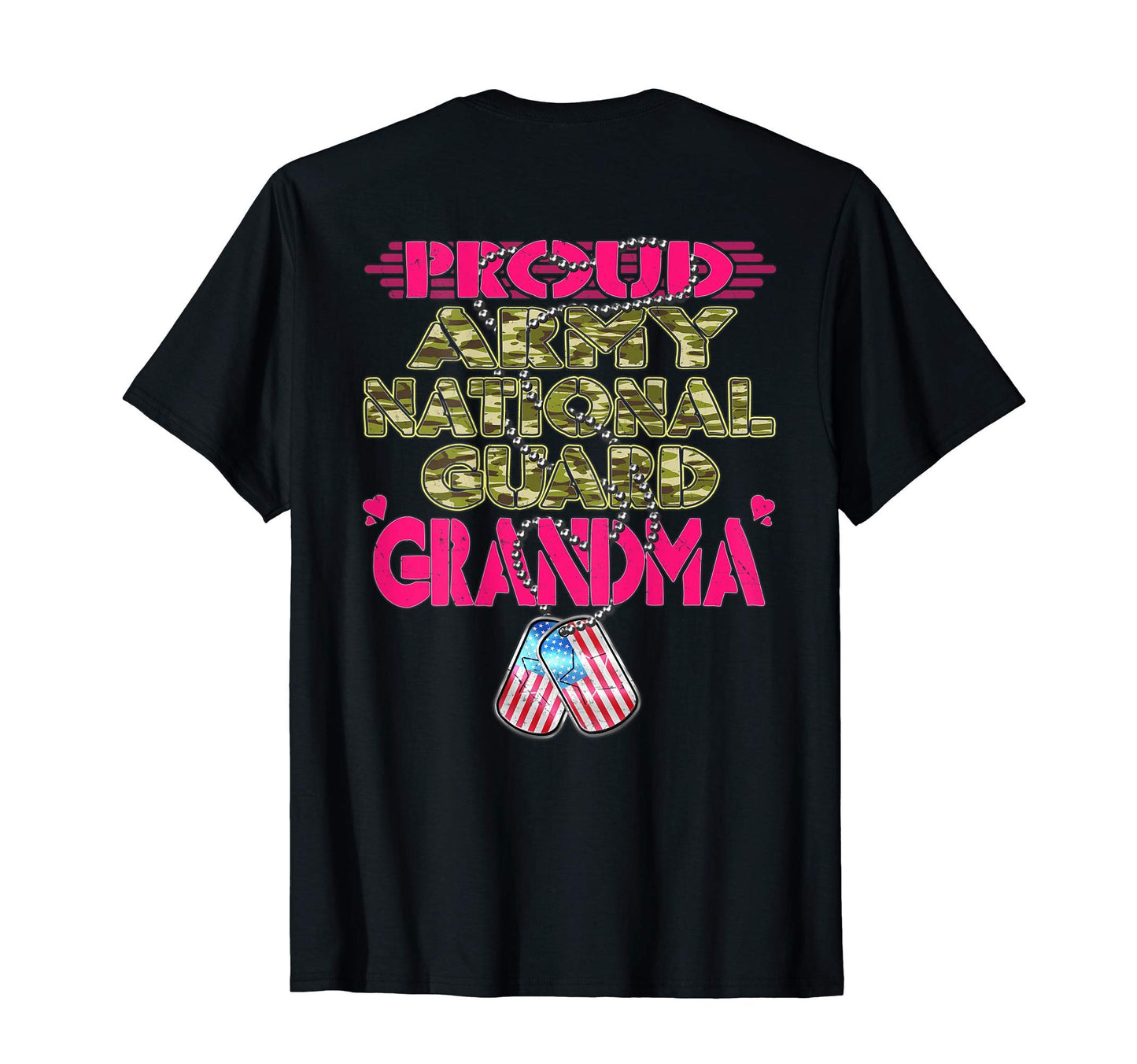 Proud Army National Guard Grandma Dog T-Shirt - Novelty Apparel Men Women - T-Shirt, Sweatshirt, Hoodie