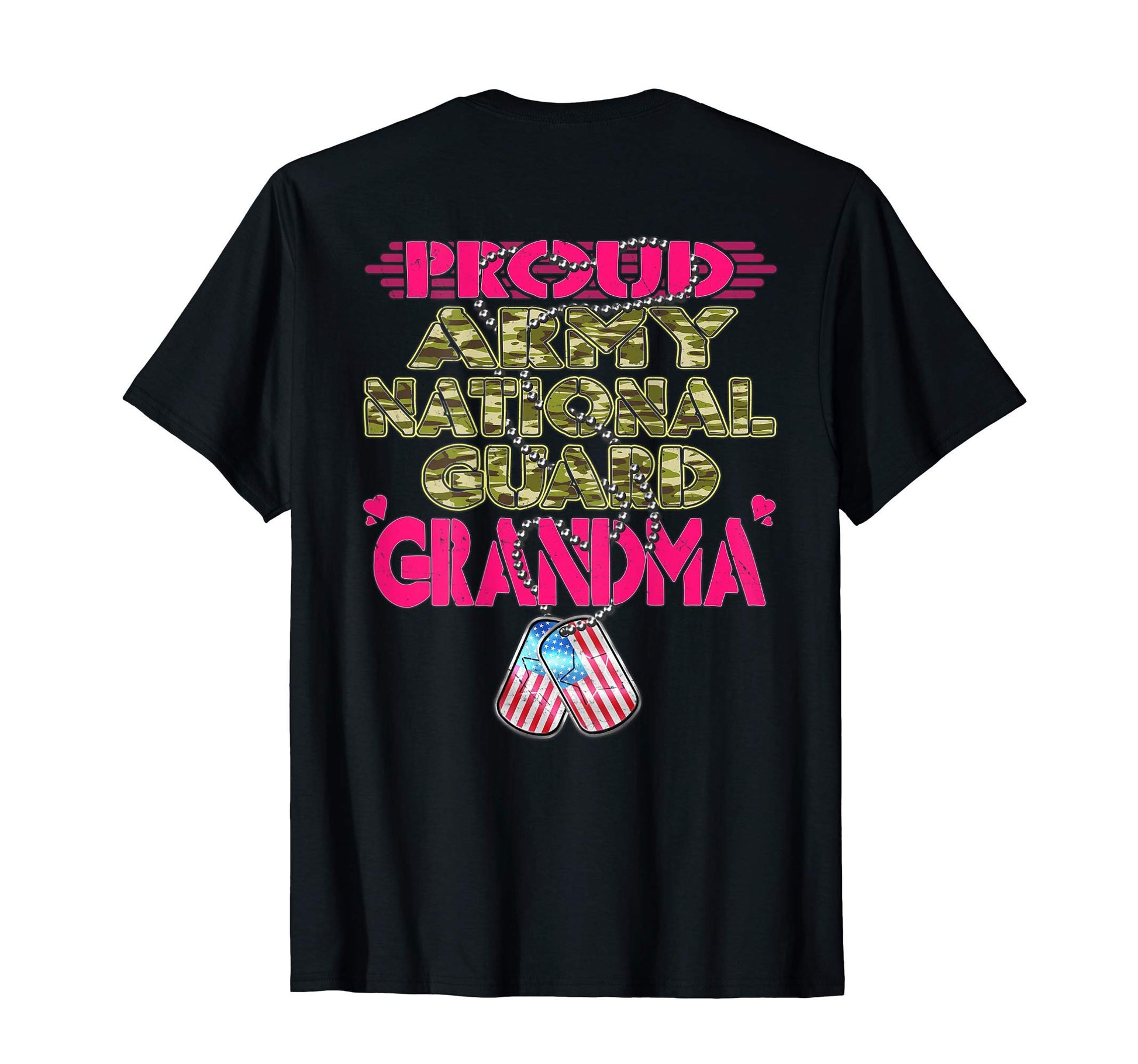 Proud Army National Guard Grandma Dog T-Shirt - Novelty Apparel Men Women - T-Shirt, Sweatshirt, Hoodie