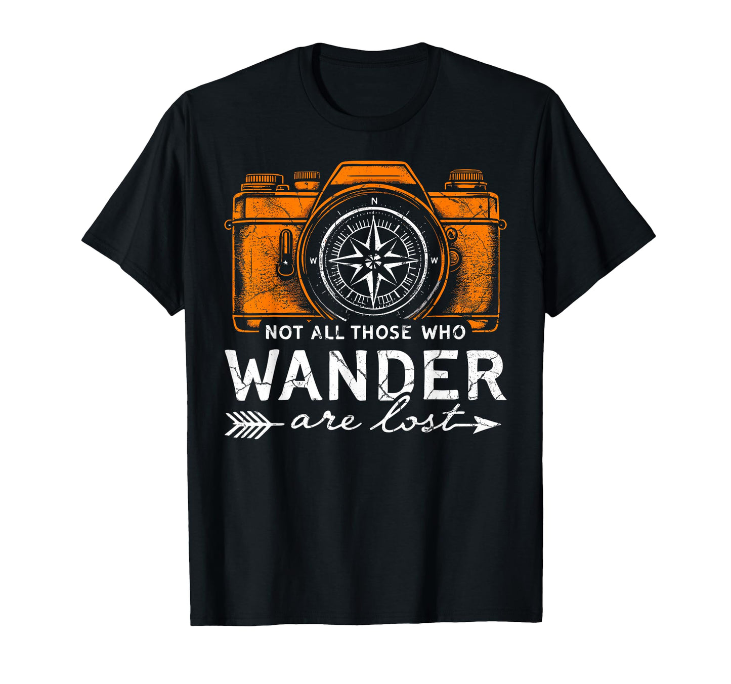 Not All Who Wander Lost Camping Hiking T-Shirt - Graphic Print Men Women - T-Shirt, Sweatshirt, Hoodie