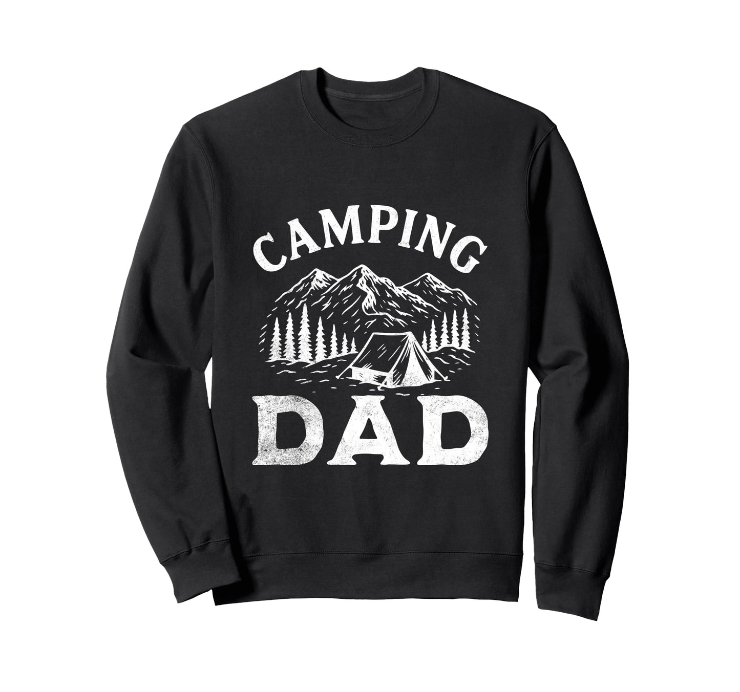 Camping Dad Mountain Outdoor Camper Sweatshirt - Trendy Graphic Unisex - T-Shirt, Sweatshirt, Hoodie