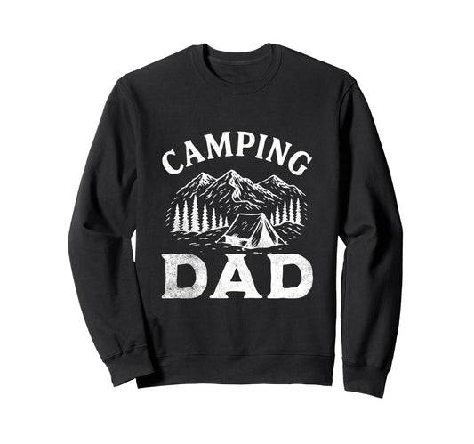 Camping Dad Mountain Outdoor Camper Sweatshirt - Trendy Graphic Unisex - T-Shirt, Sweatshirt, Hoodie