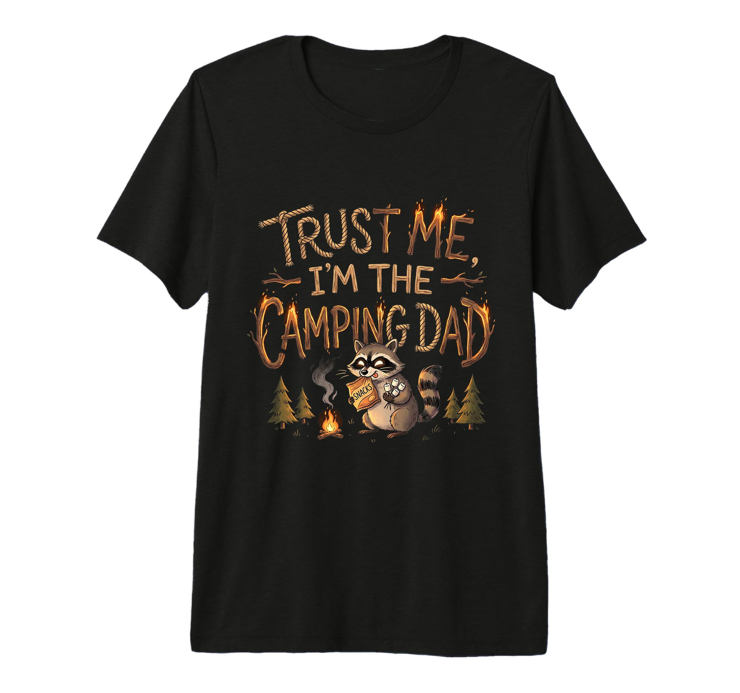 Mens Funny Dad Camping Adventure Outdoor T-Shirt - Minimalist Print Unisex - T-Shirt, Sweatshirt, Hoodie