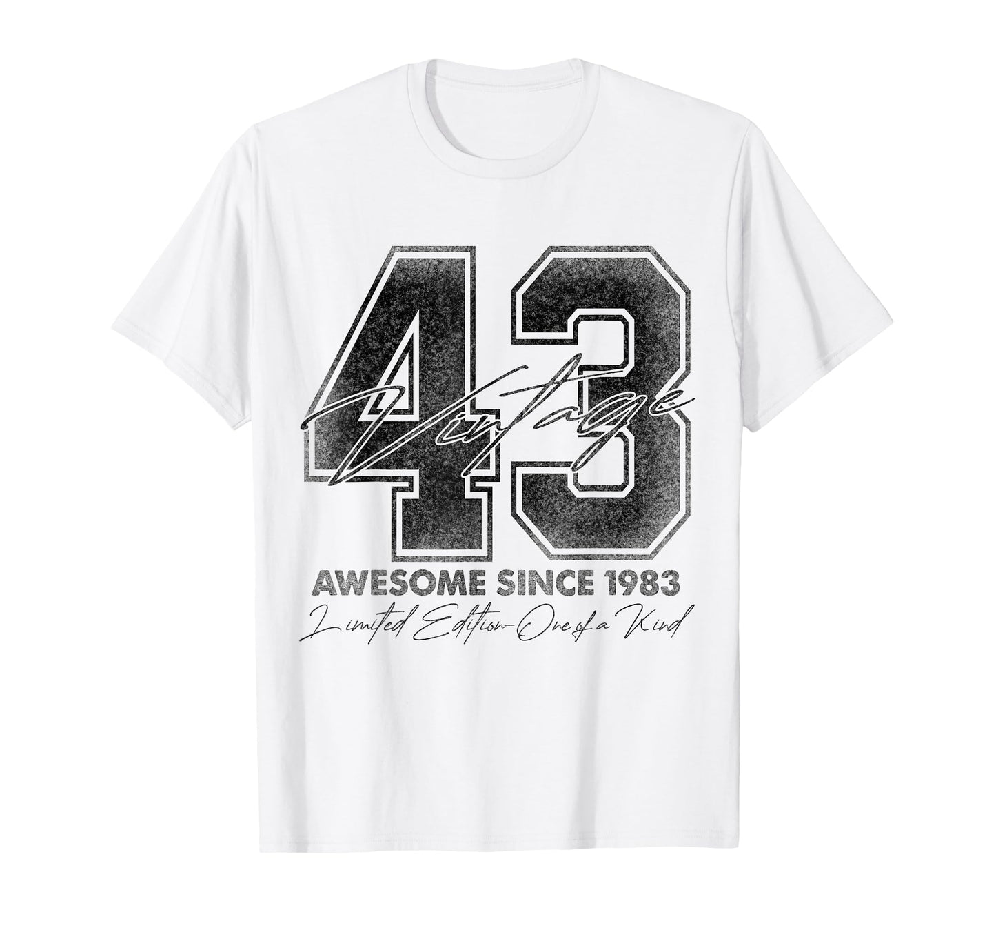 43 Year Old Gifts 1983 43Rd T-Shirt - Casual Everyday Wear for Adults - T-Shirt, Sweatshirt, Hoodie