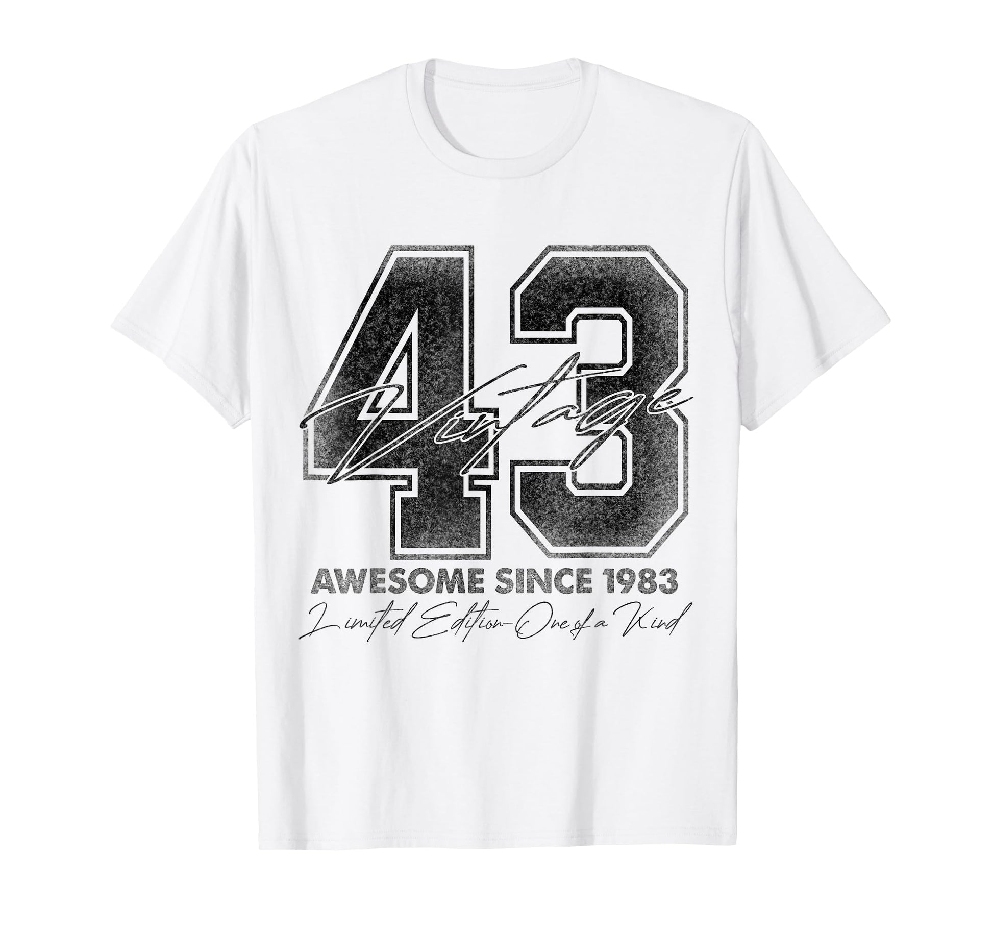 43 Year Old Gifts 1983 43Rd T-Shirt - Casual Everyday Wear for Adults - T-Shirt, Sweatshirt, Hoodie