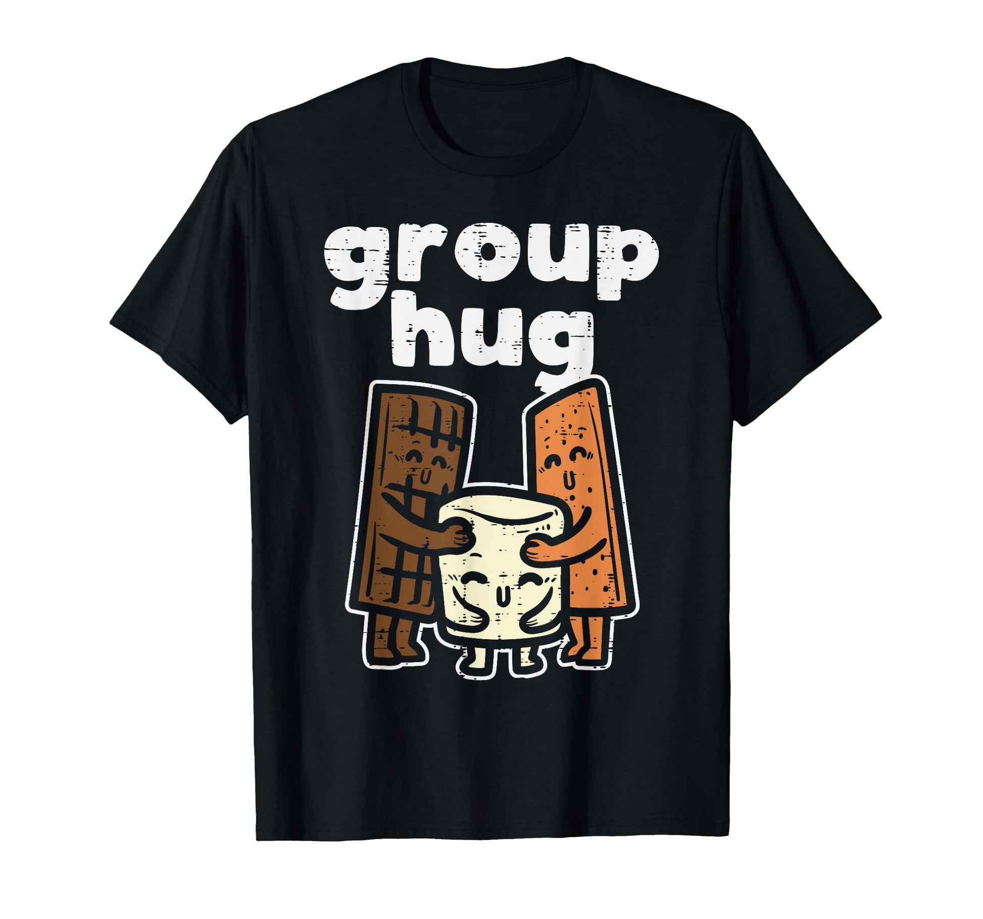 Group Hug Marshmallow Smore Funny T-Shirt - Minimalist Print for Adults - T-Shirt, Sweatshirt, Hoodie