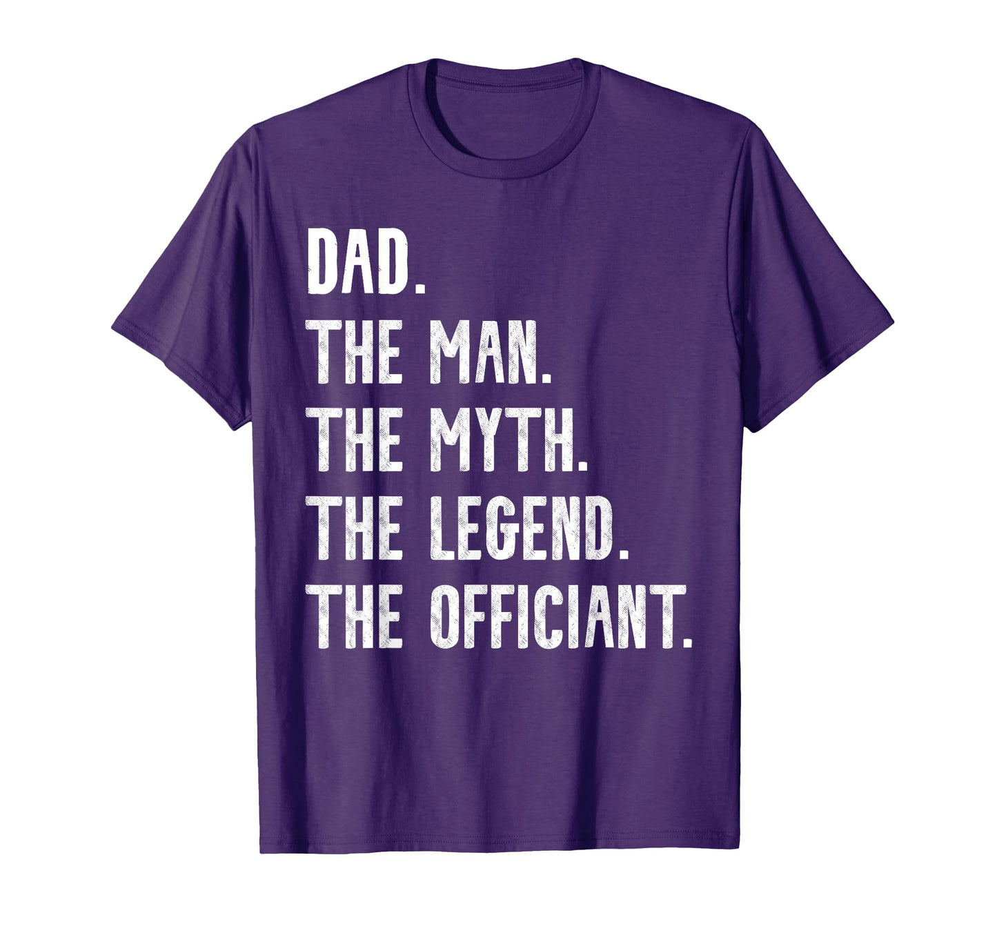 Dad Myth Legend Officiant Wedding T-Shirt - Minimalist Print Men Women - T-Shirt, Sweatshirt, Hoodie