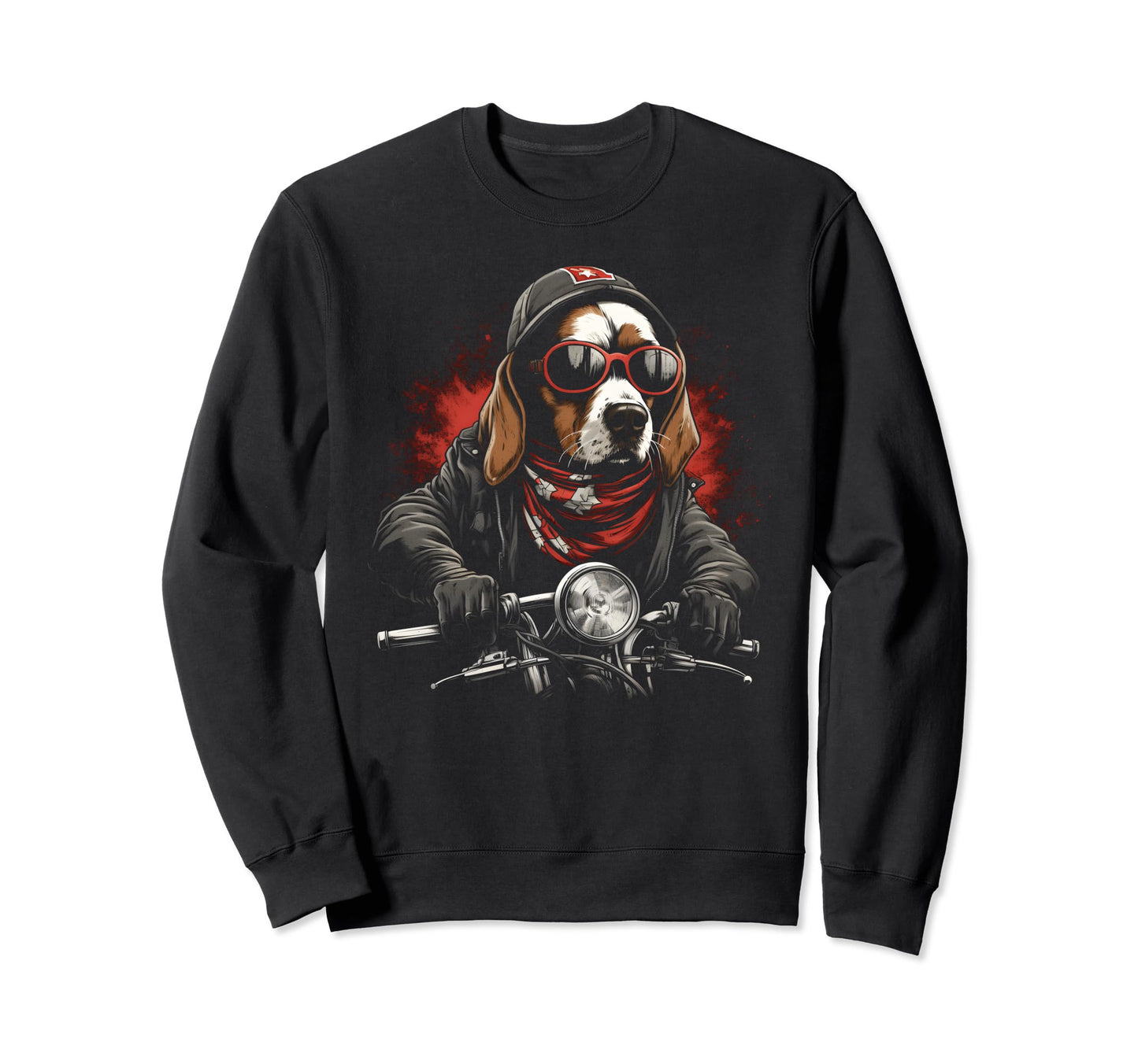 Motorcycle Dad Biker Funny Dog Sweatshirt - Novelty Apparel Men Women - T-Shirt, Sweatshirt, Hoodie