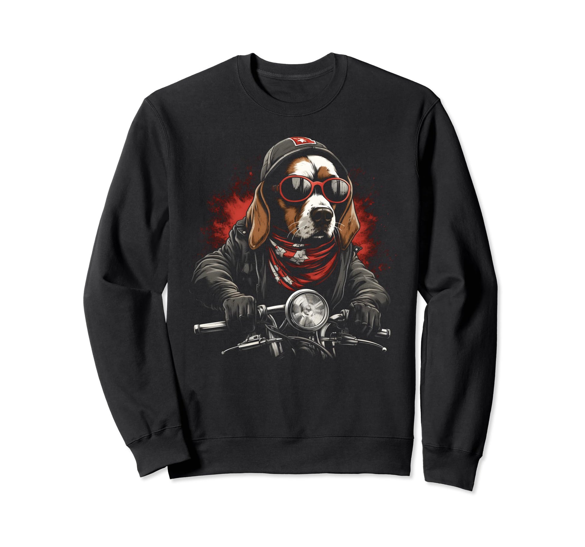 Motorcycle Dad Biker Funny Dog Sweatshirt - Novelty Apparel Men Women - T-Shirt, Sweatshirt, Hoodie