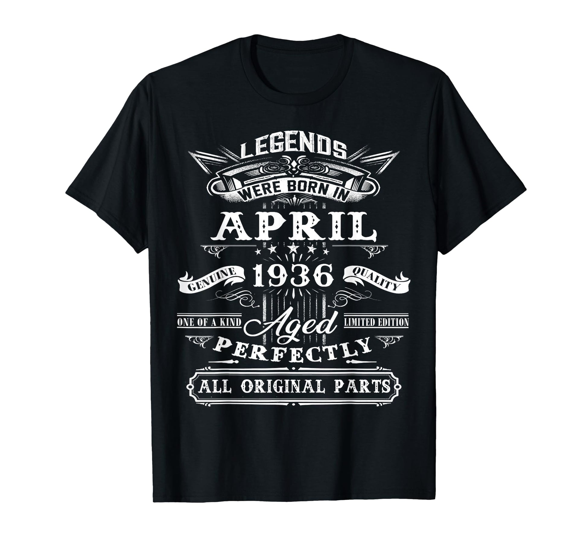 90Th Birthday Gift Legend Born April T-Shirt - Unique Graphic Men Women - T-Shirt, Sweatshirt, Hoodie